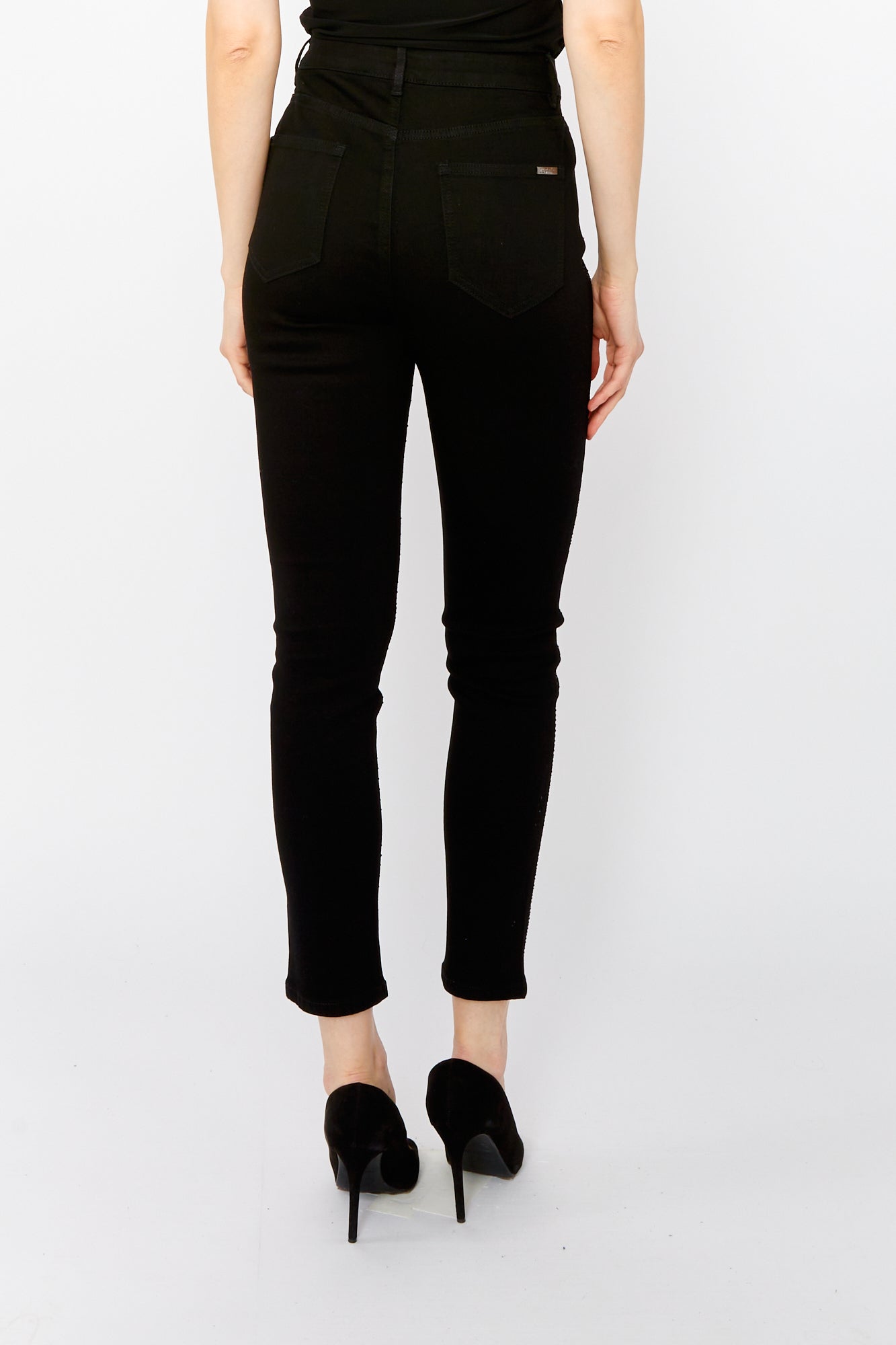 Frank Lyman Rhinestone Jeans Black