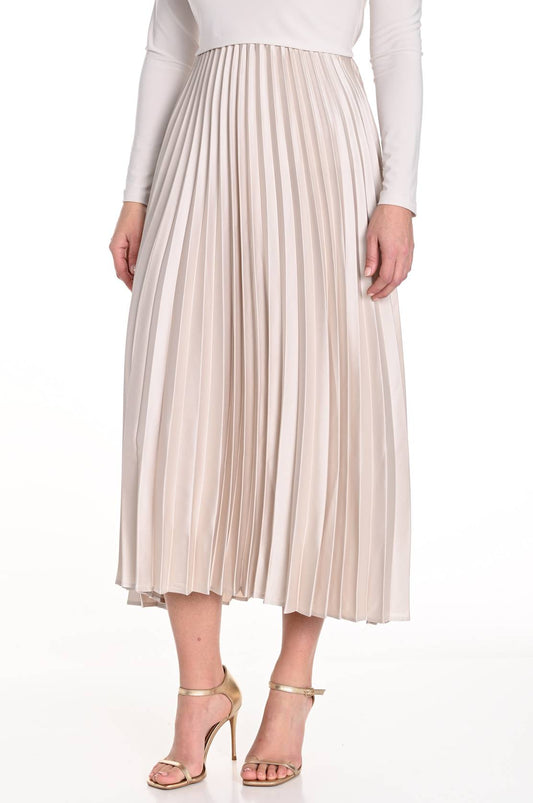 Frank Lyman Pleated Skirt - Champagne