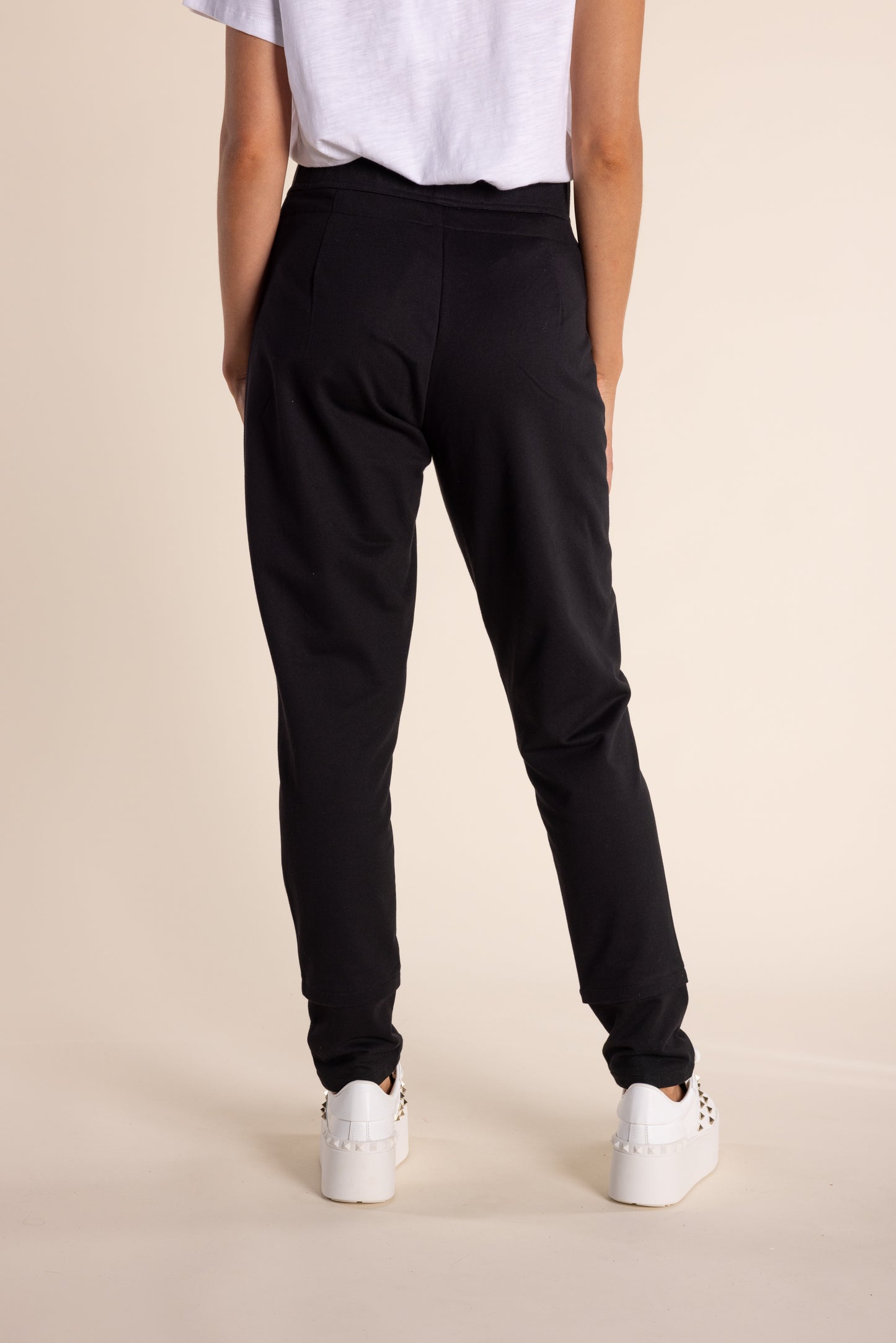 Two T's Track Pant with Zips - White